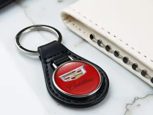 Cadillac Portachiavi In Pelle Sintetica Alta Gamma Su Misura
